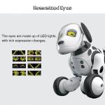 RoboDog Dimei 9007 il cane robot intelligente, 2.4g Wireless radio comando, bianco rosa