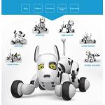 RoboDog Dimei 9007 il cane robot intelligente, 2.4g Wireless radio comando, bianco rosa