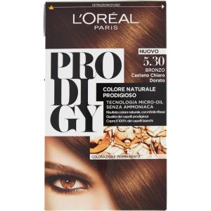 L'OREAL Prodigy - Colorazione Permanente - 5.3 Bronzo Castano Chiaro Dorato