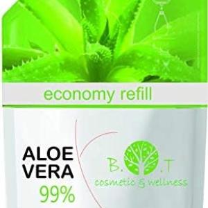 Gel d'Aloe Vera Pur 100% Gel frais Canarias Aloe Vera Frais Après Soleil Visage Pour Acné Cheveux Chevaux Pur Biologique Recharge 1kg