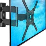 Supporto Tv, ultra resistente, braccio girevole ed estendibile, colore nero, snodabile, inclinabile, 32 - 55 pollici, Alta qualità
