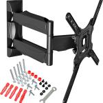 Supporto Tv, ultra resistente, braccio girevole ed estendibile, colore nero, snodabile, inclinabile, 32 - 55 pollici, Alta qualità