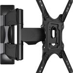 Supporto Tv, ultra resistente, braccio girevole ed estendibile, colore nero, snodabile, inclinabile, 32 - 55 pollici, Alta qualità