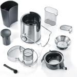 Professionelle Zentrifuge 400W BPA frei, Obst- und Gemüsezentrifuge, Edelstahl Farbe silber/schwarz, Saftkapazität 0.5 L, SEVERIN ES 3566