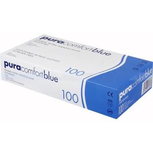 Guanti usa e getta in nitrile Puraconfortblue blu L 100 pezzi