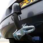 Gancio di sicurezza per rimorchio con occhiello universale zincato, ideale per roulotte e rimorchi