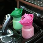 Bottiglia portatile per urina, urinatoio, pipi, da viaggio, vasino per urina con imbuto per uomo unisex donna bambini, colore rosa