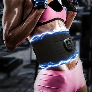 Allenamento muscolare per addominale, con la fascia EMS, 6 modalità, 19 livelli di intensità, stimolatore ABS