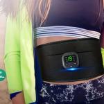 Allenamento muscolare per addominale, con la fascia EMS, 6 modalità, 19 livelli di intensità, stimolatore ABS