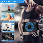 Cintura per allenamento muscolare per addominali scolpiti, con la fascia EMS, 6 modalità intensive