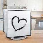 Abdeckung, Deckel, Gehäuse, schwarz weiß für Thermomix Bimby TM5 TM6 kwmobile