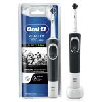 Brosse à dents électrique Oral-b vitality 100 pure clean 1 tête de brosse noire avec poils de charbon de bois