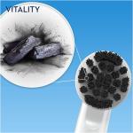 Brosse à dents électrique Oral-b vitality 100 pure clean 1 tête de brosse noire avec poils de charbon de bois