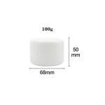 Contenitore da 120 ml, 100g, vasetto, barattolo di plastica colore bianco, per creme, liquidi, perline, multi uso