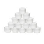 Contenitore da 120 ml, 100g, vasetto, barattolo di plastica colore bianco, per creme, liquidi, perline, multi uso