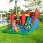 Aufblasbarer Spielplatz für Kinder von 3-8 Jahren mit Rutsche und Pool