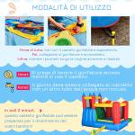 Aufblasbarer Spielplatz für Kinder von 3-8 Jahren mit Rutsche und Pool