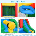 Aufblasbarer Spielplatz für Kinder von 3-8 Jahren mit Rutsche und Pool