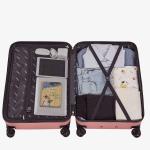 Set di 4 valigie da viaggio Oro rosa, AREBOS