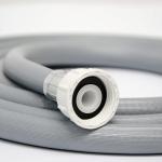 Universalschlauch für Wasseranschluss Wasch- und Geschirrspülmaschine 3 m grau
