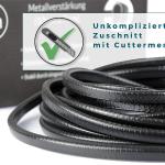 Profili portiere auto in gomma rinforzati metallo 8m