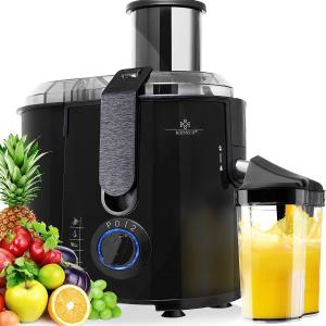 Centrifuga frutta e verdura, 800W, estrattore di succo a freddo, centrifuga in acciaio inox con doppia velocità e funzione antigoccia