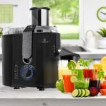 Centrifuga frutta e verdura, 800W, estrattore di succo a freddo, centrifuga in acciaio inox con doppia velocità e funzione antigoccia