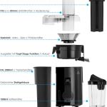 Centrifuga frutta e verdura, 800W, estrattore di succo a freddo, centrifuga in acciaio inox con doppia velocità e funzione antigoccia