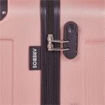 Set di 3 valigie da viaggio Oro rosa, AREBOS