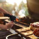 Ventilatore per grill, manuale, colore nero