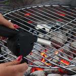 Ventilatore per grill, manuale, colore nero