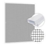 Zanzariera finestra, tenda antimosche, anti insetti, con telaio in alluminio, bianco o antracite