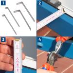 Zanzariera finestra, tenda antimosche, anti insetti, con telaio in alluminio, bianco o antracite