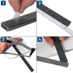 Zanzariera finestra, tenda antimosche, anti insetti, con telaio in alluminio, bianco o antracite