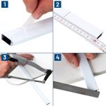 Zanzariera finestra, tenda antimosche, anti insetti, con telaio in alluminio, bianco o antracite