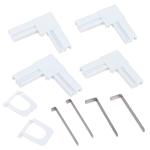 Zanzariera finestra, tenda antimosche, anti insetti, con telaio in alluminio, bianco o antracite