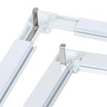 Zanzariera finestra, tenda antimosche, anti insetti, con telaio in alluminio, bianco o antracite