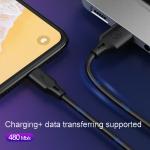 Cavo USB a USB-C, colore Nero, Full Speed Pro, WK WDC-092 3 m 2,4 A