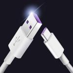 Cavo USB - USB-C Type-C, ricarica e trasferimeno dati veloce, 2m, bianco