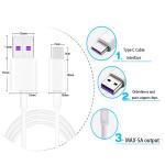 Cavo USB - USB-C Type-C, ricarica e trasferimeno dati veloce, 2m, bianco