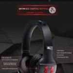 Cuffie JBL Under Armour Train The Rock, Bluetooth Wireless, per sport, running, gym, chiamate vivavoce con microfono, deep bass music, nero rosso, Originale