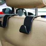 Gancio Sedile Auto, gancio appendi giacca, gancio sedile poggia testa, nero, resistente, 2 pezzi