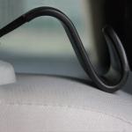 Gancio Sedile Auto, gancio appendi giacca, gancio sedile poggia testa, nero, resistente, 2 pezzi