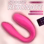 Vibratore per donna senza fili, giocattoli per adulti, per coppie, ricarica USB, con doppia stimolazione