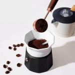 Dispenser per Moka caffè, Distributore di Caffè per Moka, compatibile con Bialetti, Anello di Dosaggio Imbuto Dosatore per Moka
