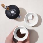 Dispenser per Moka caffè, Distributore di Caffè per Moka, compatibile con Bialetti, Anello di Dosaggio Imbuto Dosatore per Moka