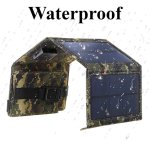 Carica batteria, pannello solare, pieghevole, portatile, USB, impermeabili, per carica batterie telefoni, cellulari e tablet, per la spiaggia, il campeggio all'aperto a casa, mimetico