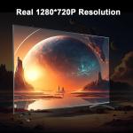 Projecteur 4K, Android 11, HY300, h713, 200ANSI, BT5.0, 1280 x 720P, WiFi, fonction d'inclinaison à 180 degrés, 130 pouces, cinéma maison, projecteur portable