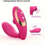 Vibratore U-Shape Indossabile per Donna - Stimola Clitoride e Punto G - 10 Modalità, Silenzioso e Ricaricabile USB - Giocattolo Sessuale per Coppie