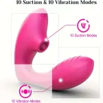 Vibratore U-Shape Indossabile per Donna - Stimola Clitoride e Punto G - 10 Modalità, Silenzioso e Ricaricabile USB - Giocattolo Sessuale per Coppie